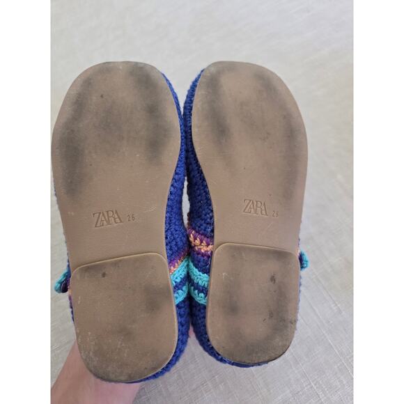 Zara Girl's Crochet Mary Jane Shoes - Picture 3 of 8
